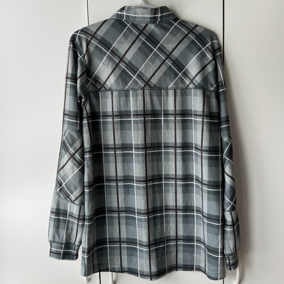 Dakine Button Down Dress Shirt Underlayer Ski Snowboard M Medium Grey - Picture 3 of 3